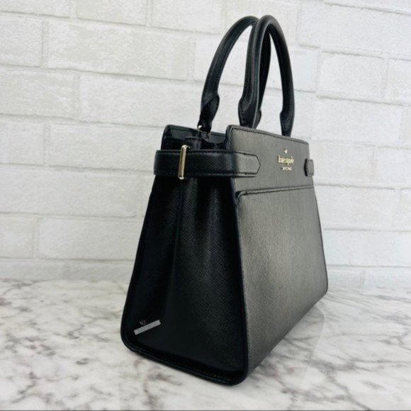 Kate Spade Staci Black Medium Satchel Crossbody - Picture 4 of 9